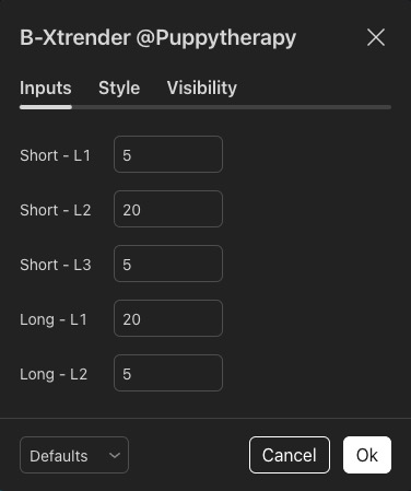 B-Xtrender Settings